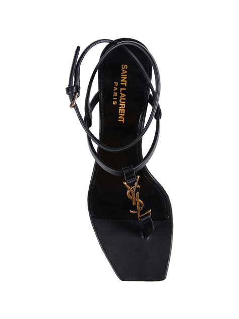 sandali tanger neri yves saint laurent|Saint Laurent Sandals for Women .